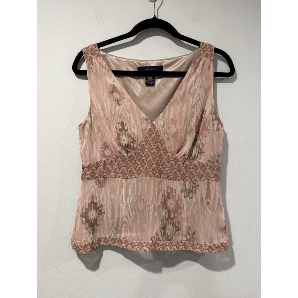 Vintage Y2K Jones Wear Babydoll Top 6 Pink Cottage Coquette Twee Lightweight